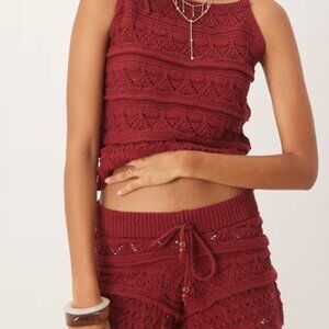 ASOS DESIGN crochet knit matching set